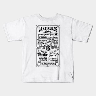 Lake Rules Kids T-Shirt